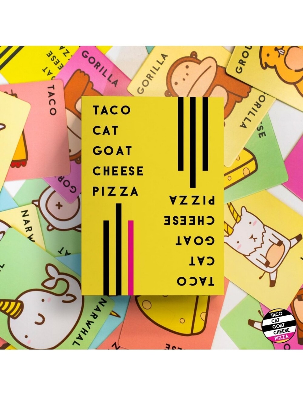 Taco Cat Goat Cheese Pizza Card Game - Yellow